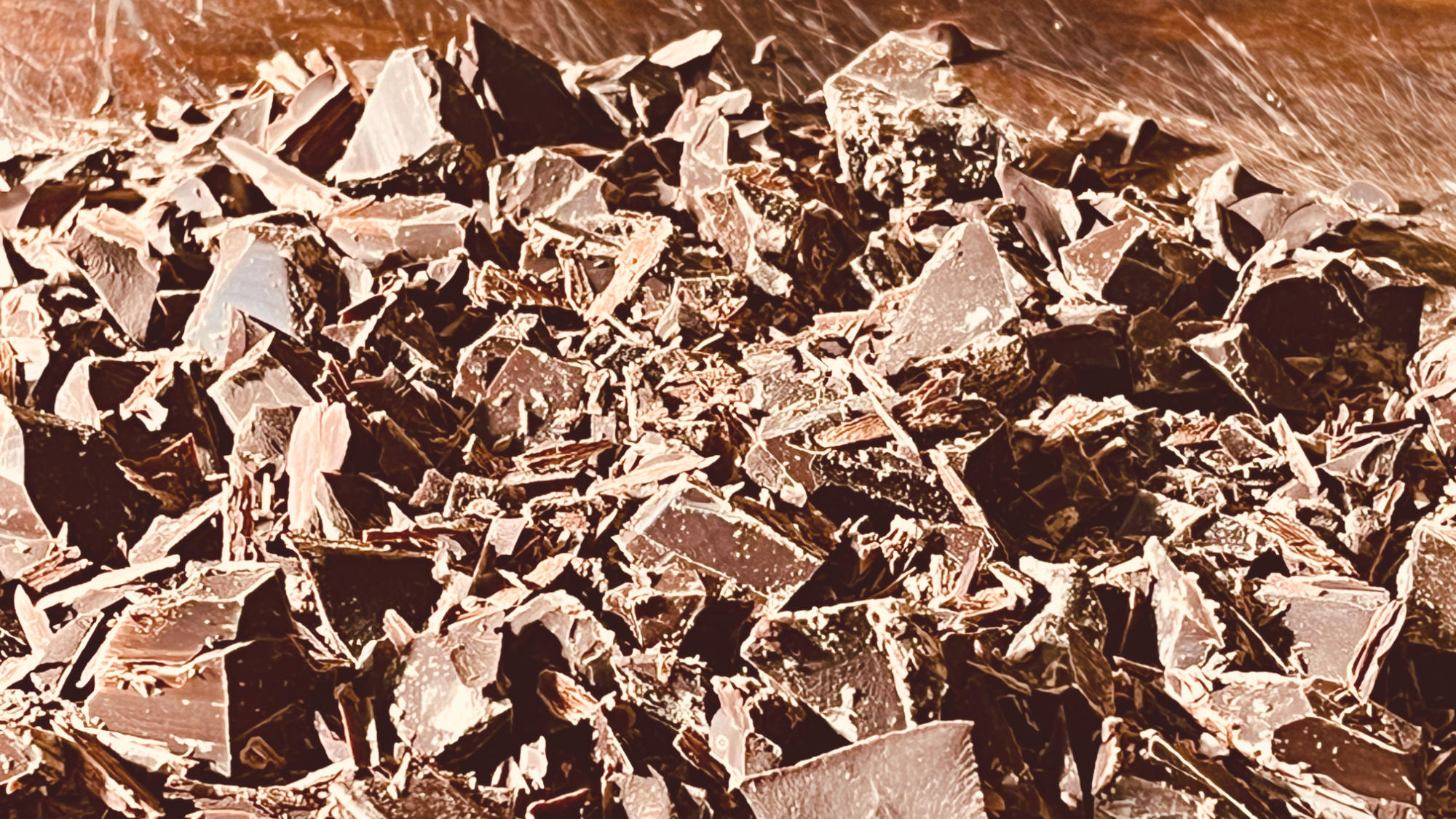 Roughly chopped dark chocolate